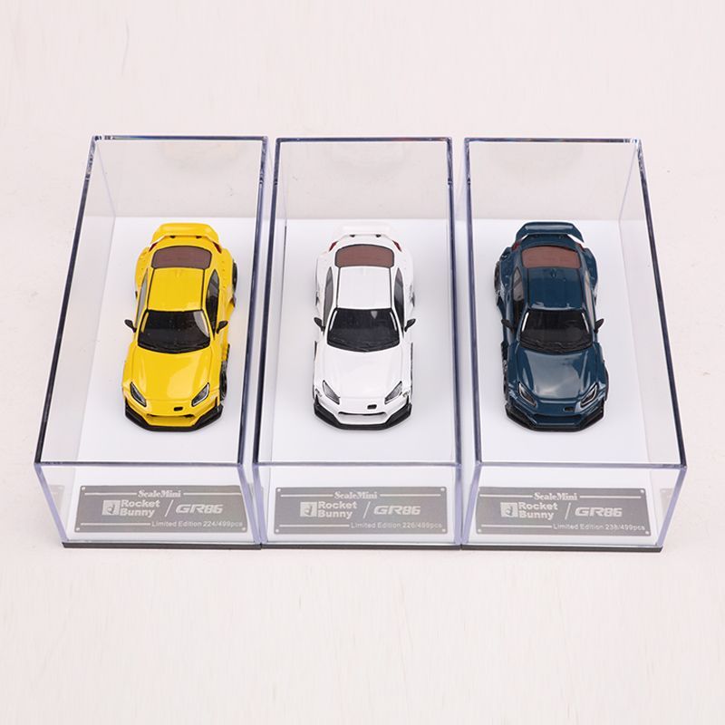 ScaleMini 1/64 Toyota GT86 Rocket Rabbit Rocket Bunny Wide Body Modified Version Alloy Car Model