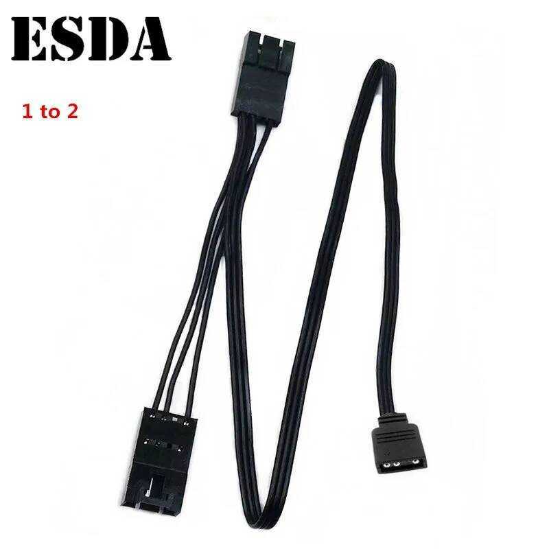 Corsair สายอะแดปเตอร์พัดลม HD LL QL 120 140 มาตรฐาน RGB ARGB 5V 2/1 3/1 ถึง 4