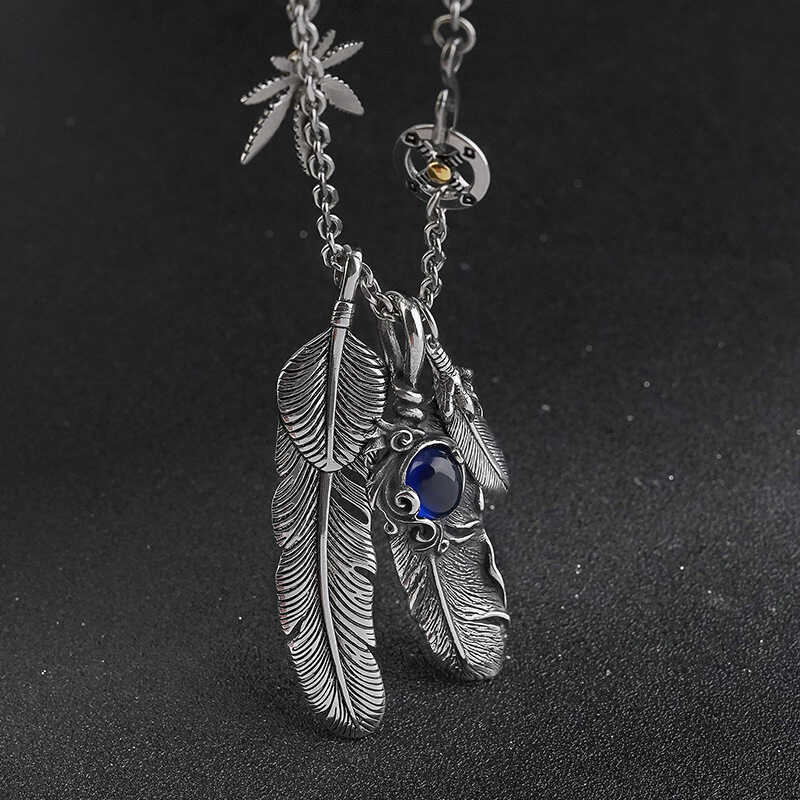 Titanium Steel Angel-Themed Men's Sweater Chain | Inspired by Takahashi Goro Design