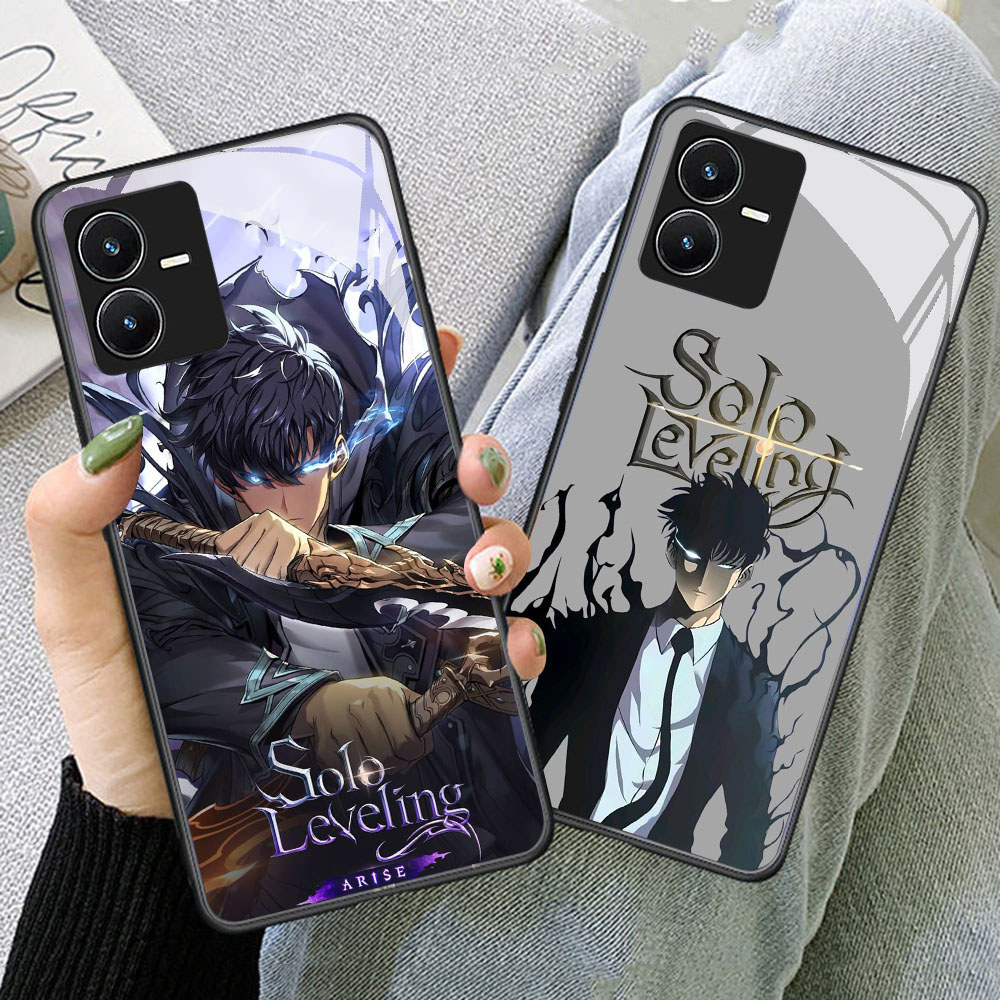 TS-94 Solo Leveling Anime HD Glass Casing สําหรับ VIVO Y22 Y35 Y75 Y28 Y22S V25 Y55 iQOO Z6