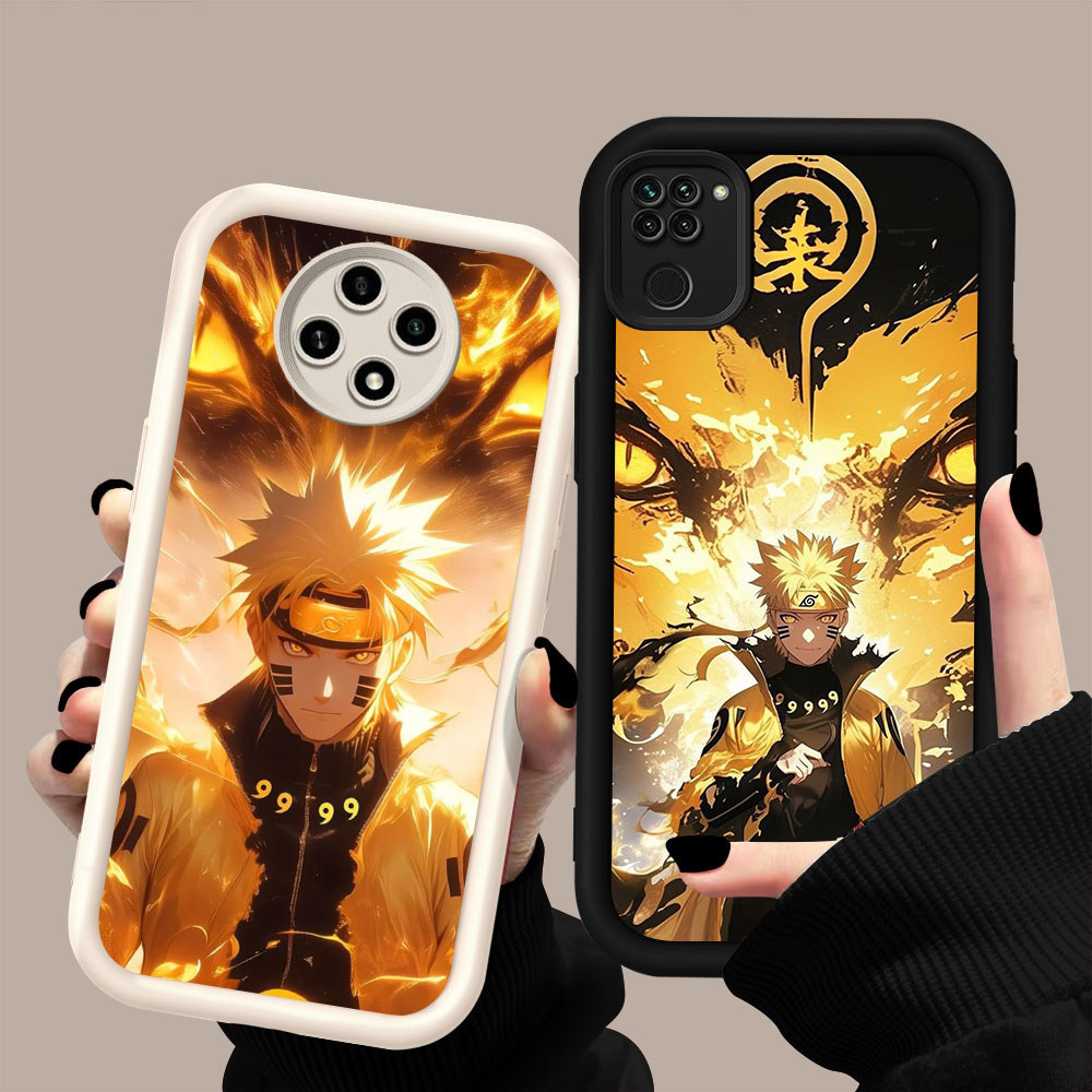 HK-36 MC Naruto ปลอกกันกระแทกสําหรับซิลิโคนสีดําและสีขาว Xiaomi Redmi Note Poco 8 9 9S M2 Pro Max