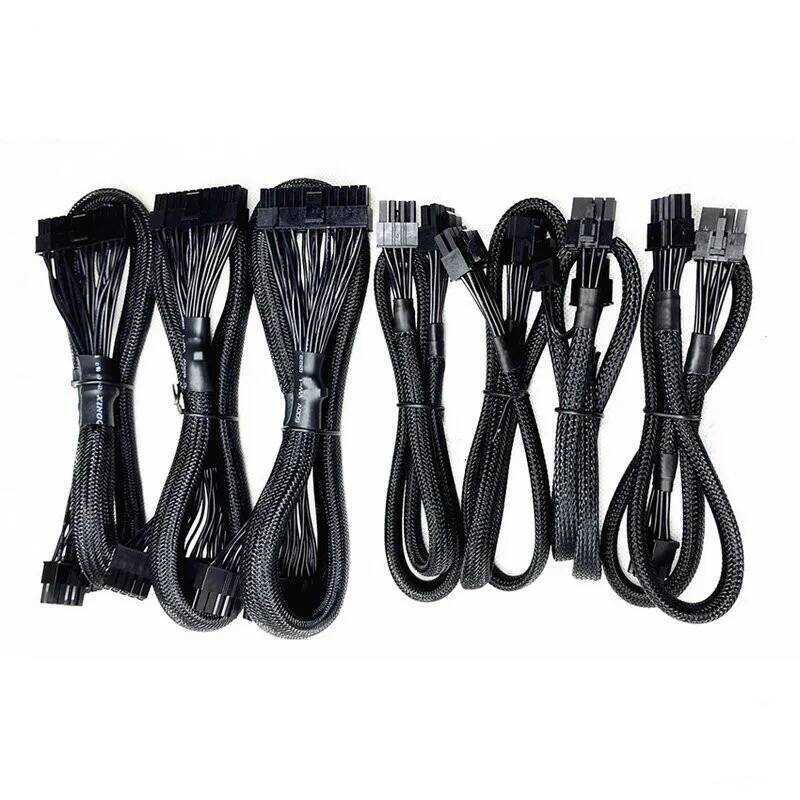 EVGA สายไฟ GA GT G5 650W 850W เมนบอร์ด 24Pin ATX CPU 4+4Pin Dual PCIE 8Pin ถึง 6+2Pin 4+4Pin     6+2