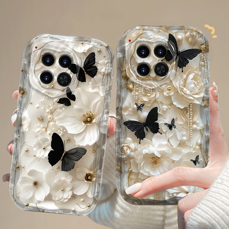 ปลอกสําหรับ TECNO Camon 30 40 Prime Pro 5G 4G CL679 หรูหราแฟชั่นน่ารักดอกไม้สวยการ์ตูน 2D ซิลิโคนนุ่