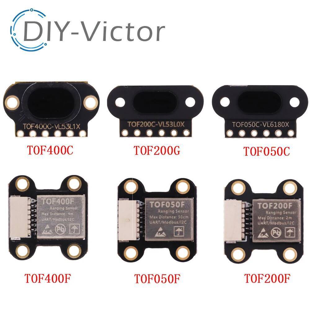 VL6180X/VL53L0X/VL53L1X Time-of-Flight (ToF) เลเซอร์ตั้งแต่เซนเซอร์ Built-in MCU Algorithm TOF050F/C