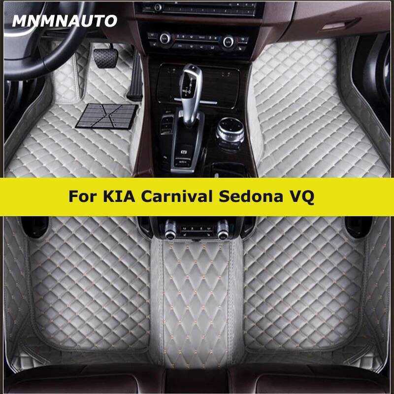 MNMNAUTO Custom รถสําหรับ KIA Carnival Sedona VQ Auto พรมเท้า Coche Accessorie