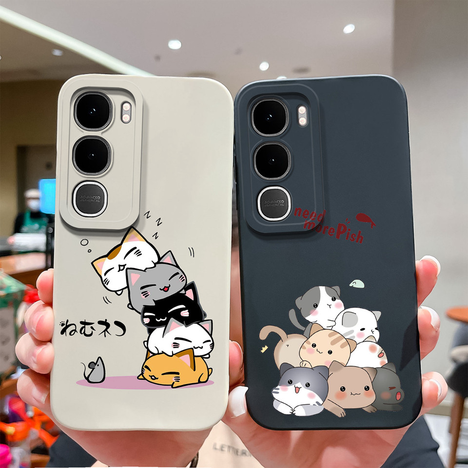 ปลอกสําหรับ Vivo Y31 Y21D น่ารักลูกแมวนักบินอวกาศสแควร์ Drop-Resistant กันฝุ่นกันกระแทกน้ําหนักเบาฝาครอบโทรศัพท์สําหรับ Vivo Y21 D VivoY31 ซิลิโคน Capa กันชน ราคา ถูกที่สุด ดีลบีเคเค