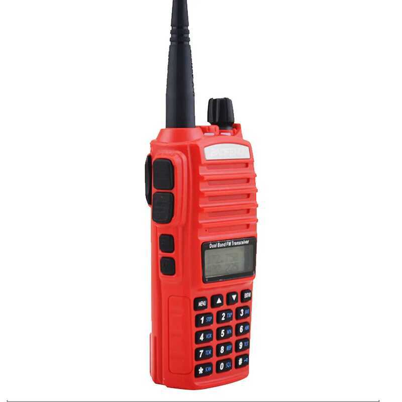 ▥ วิทยุสื่อสารสองทาง  400-520Mhz VHF 136-174Mhz 5W Dual Band สวิตช์ PTT FM แบบพกพาสองทาง