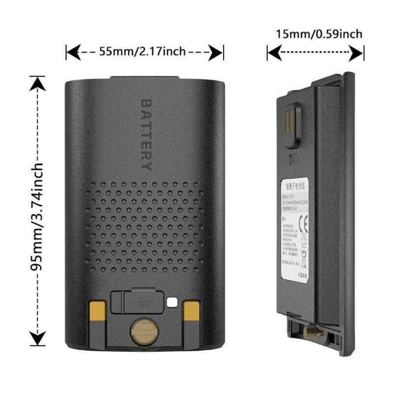 ▥ 1800Mah สําหรับ  Walkie Talkie แบตเตอรี่ Bl-Uv17 Uv-17L/Uv-17M/Uv-17Pro/V1 แบตเตอรี่ลิ