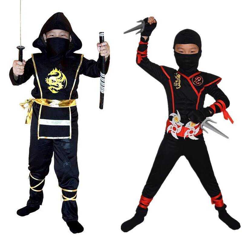C Halloween Kids Dee Ninja Cosplay Costume For Kids 4-12 Years Old