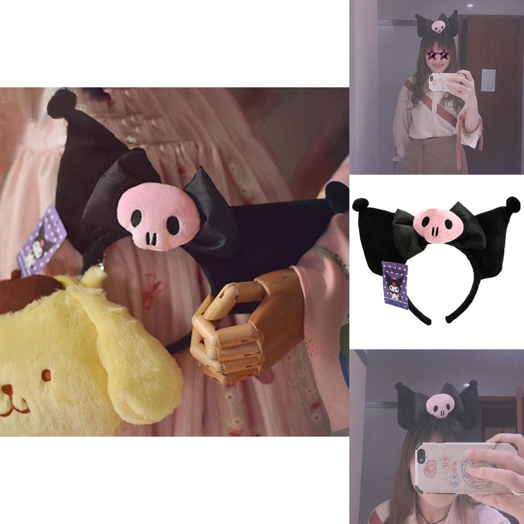 Kuromi Headband แบบสนุกๆ สไตล์คาวай อัพลุคcosplayและ.party