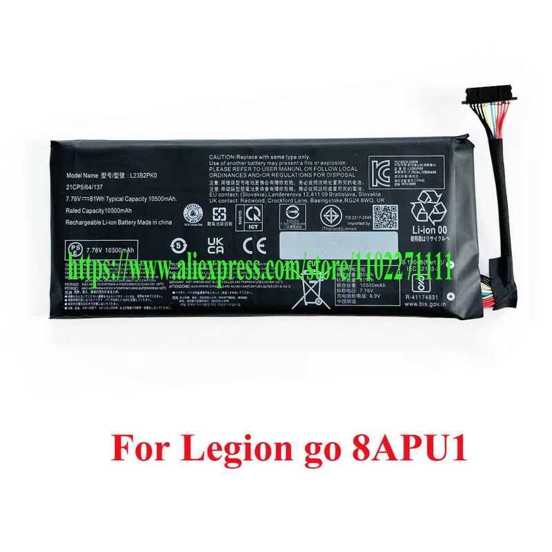 81Wh แบตเตอรี่แล็ปท็อป ขยายความจุสูง L23B2PK0 สำหรับ Lenovo Legion Go 8APU1 พีซีเกมมือถือ L23M2PK0 L