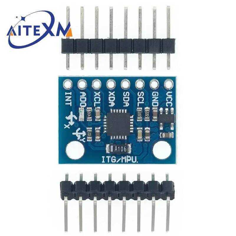 MPU-6050 521 MPU6050 เซ็นเซอร์ไจโรอนาล็อก + โมดูลวัดความเร่ง 3 แกน 74 +