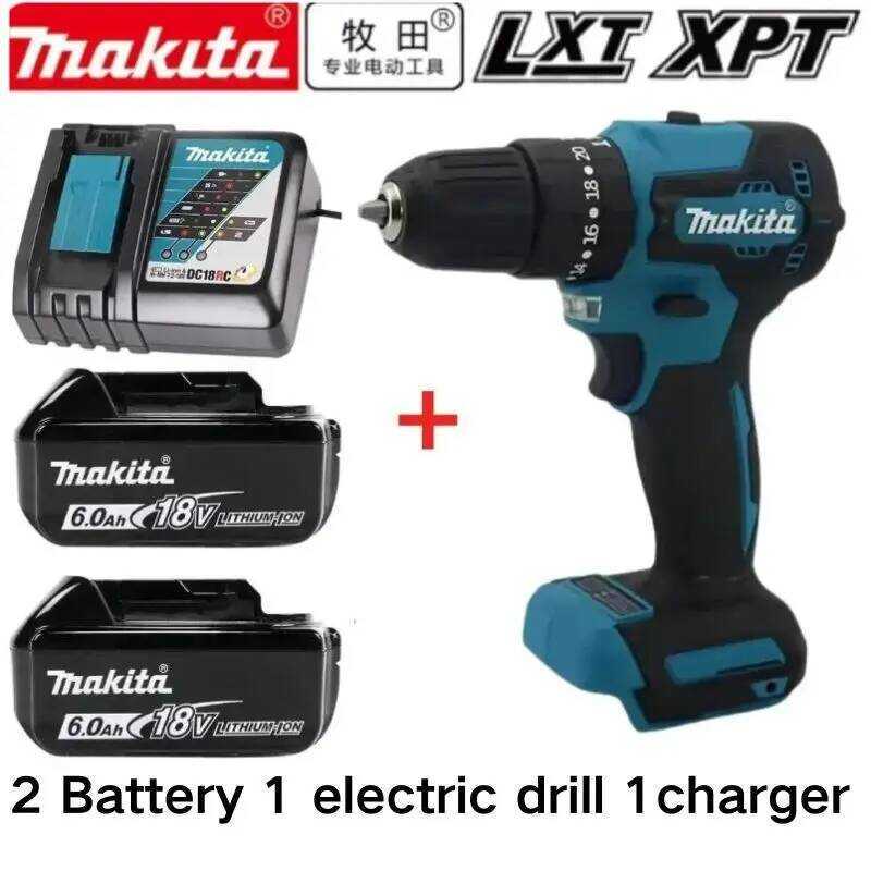 ของแท้ใหม่ 100% 18V Makita 5Ah 6Ah 9Ah แบตเตอรี่เครื่องมือที่มีประสิทธิภาพ+ที่ชาร์จ สำหรับสว่านกระแท