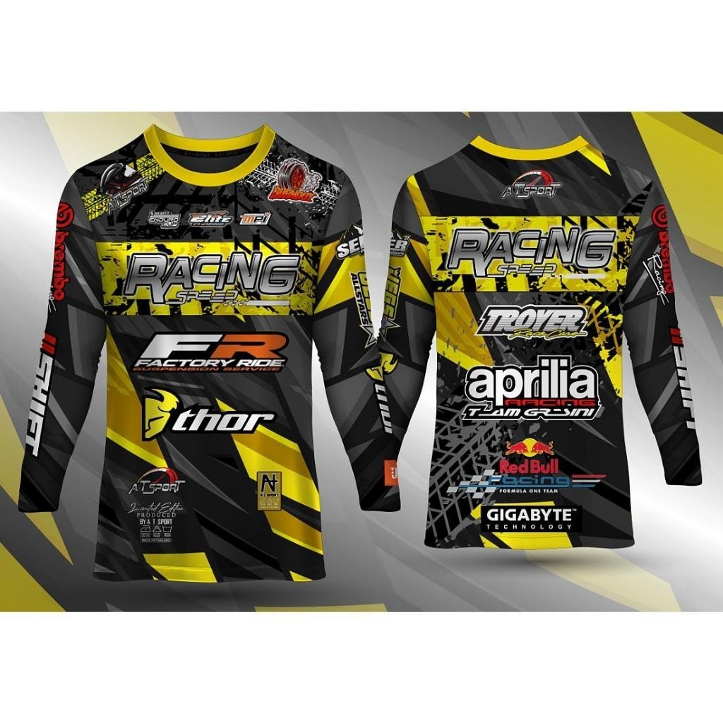 เสื้อยืดพิมพ์ลาย AT Sports Racing Series (แขนยาว)