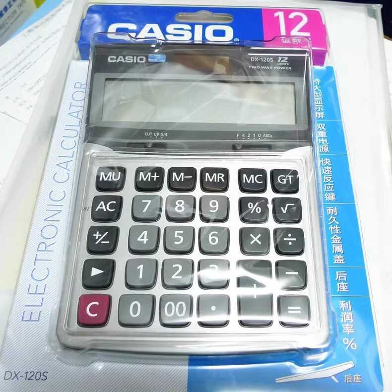 ของแท้จัดส่งฟรี Casio เครื่องคิดเลข GX-12s DX MS 120S ประเภทสํานักงานธุรกิจ Casio คอมพิวเตอร์