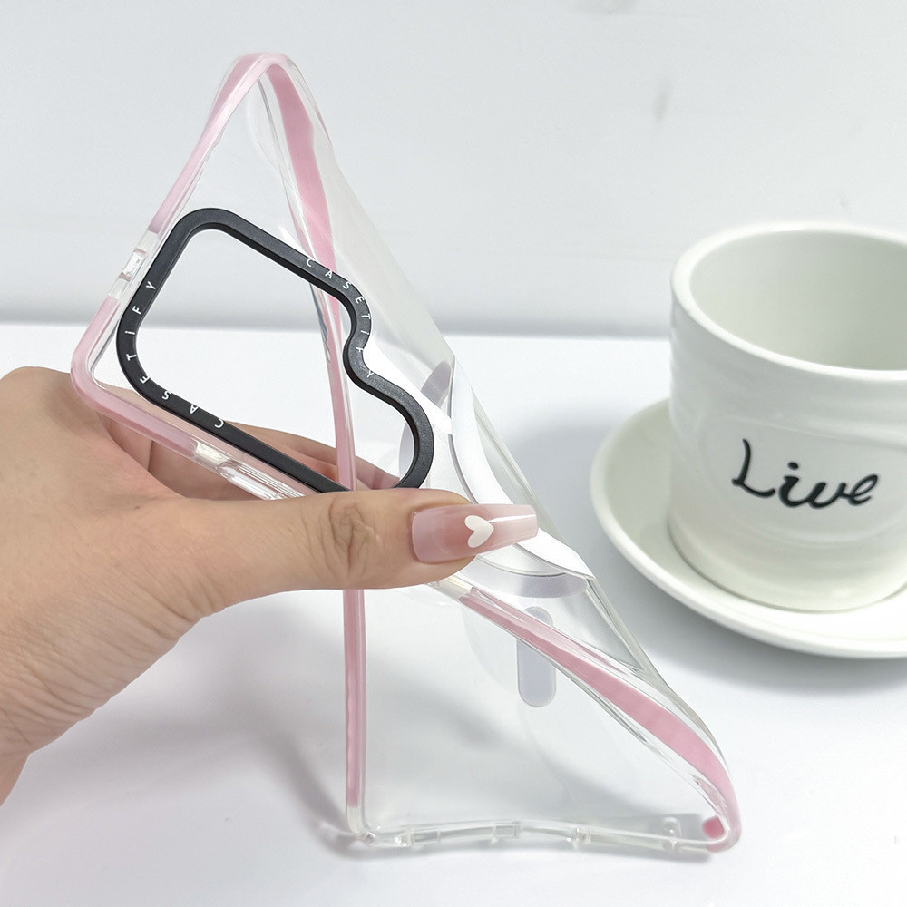 สีไร้สายชาร์จแม่เหล็กสําหรับ Galaxy S23ULTRA S24ULTRA S25 ULTRA ฝาครอบน่ารักการ์ตูนแมวสีดําน้อย A55 A56 ซิลิโคนนุ่มกันชนกันกระแทก - รูปที่ 7