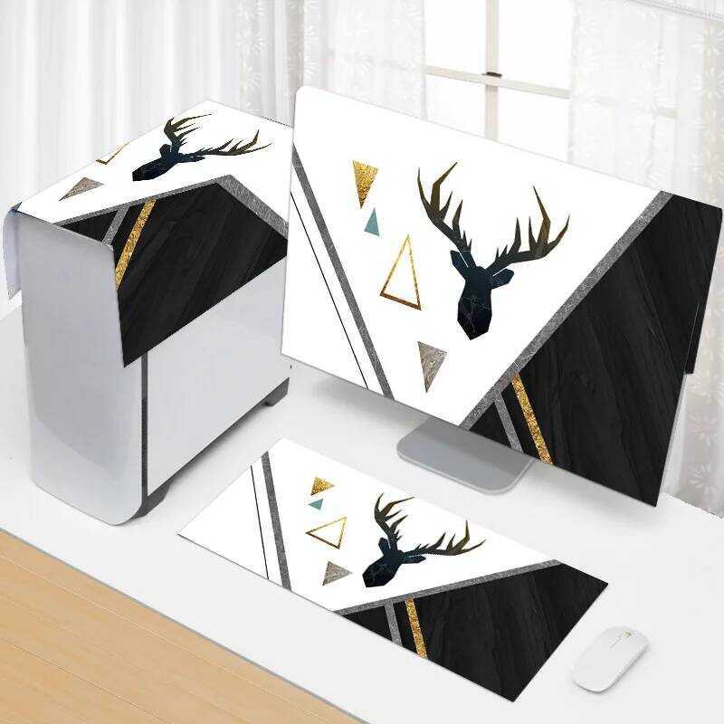 17-34 ฝาครอบคอมพิวเตอร์ขนาด นิ้ว ผ้าคลุมกันฝุ่นสำหรับคอมพิวเตอร์ ป้องกันฝุ่นสำหรับจอคอมพิวเตอร์ ครอบ