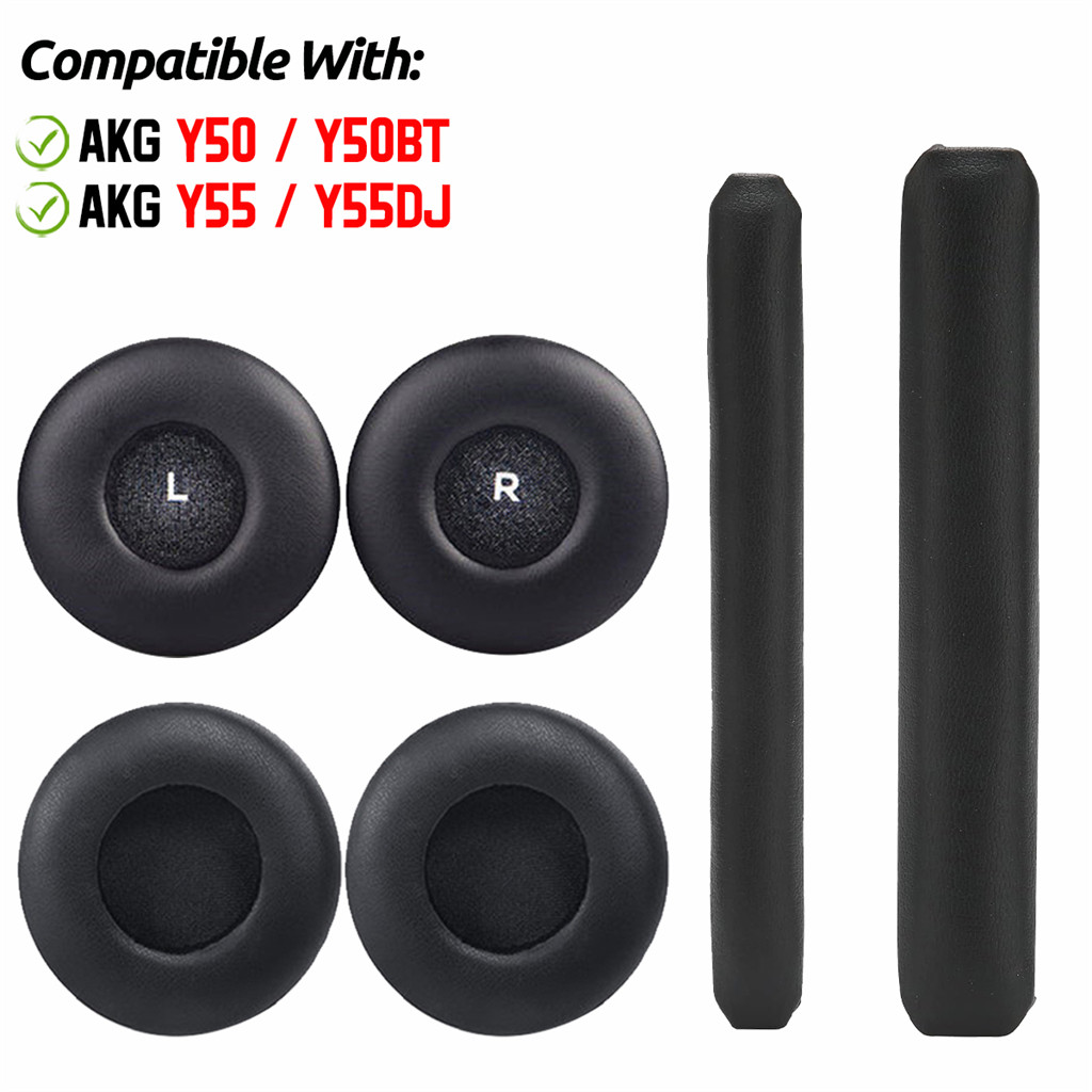 สําหรับ AKG Y50 Y55 Y50BT Y55DJ หูฟังแผ่นรองหูฟังเบาะฟองน้ําชุดหูฟัง Earmuffs เปลี่ยนฝาครอบ