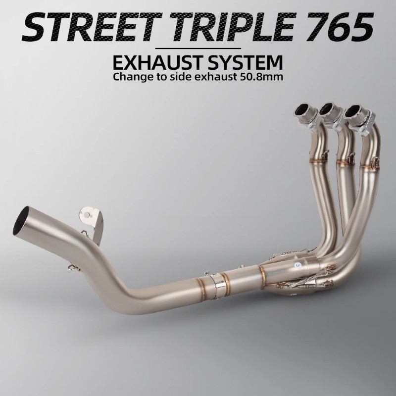 For Triumph Street Triple 765 Triple765 Motorcycle Exhaust System Modified Connect Original or 51 M