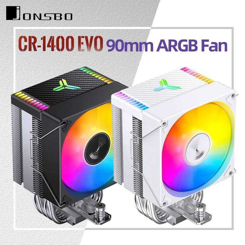 JONSBO ชุดระบายความร้อนซีพียู CR1400 EVO 4 ท่อความร้อน ARGB PWM พัดลมระบายความร้อนแบบทาวเวอร์สำหรับ