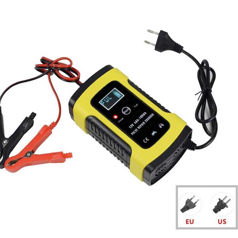 12V ที่ชาร์จรถยนต์อัจฉริยะ สำหรับแบตเตอรี่ AGM ตะกั่วกรดแห้ง ชื้น เจล 75AH 90AH 100AH ชาร์จไฟอัจฉริย