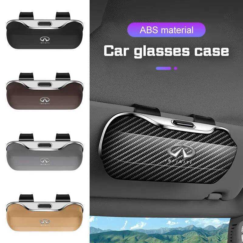 C Car Sun Visor Glasses Case Portable For Infiniti G35 G37 Q50 G20 Qx50 Qx55 Qx60 Qx80 Q60 Fx35 M45