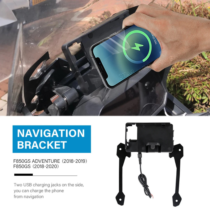 Mobile Phone Charging Stand For BMW F850GS F 850 GS Adventure F850 GS 850GS ADV Accessories Navigat