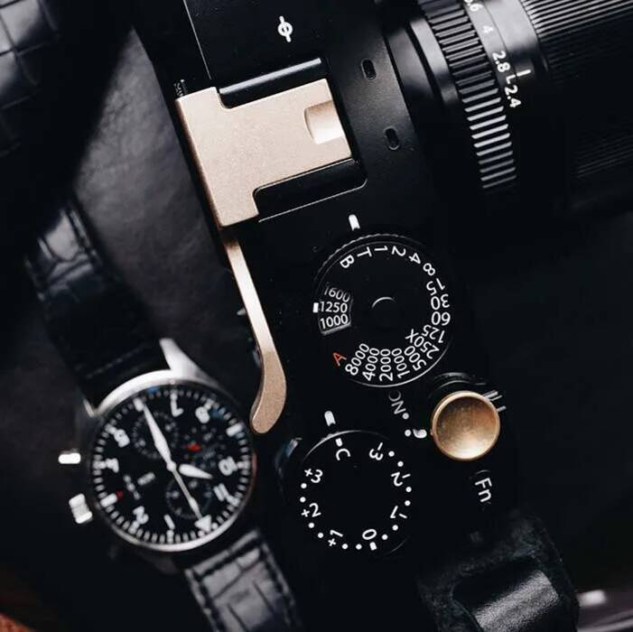 ทองเหลือง Thumb Grip Thumb Rest ร้อนรองเท้าสําหรับ FujiFilm X100F XT20 XT10 X100F X100V x100vi Xpro2