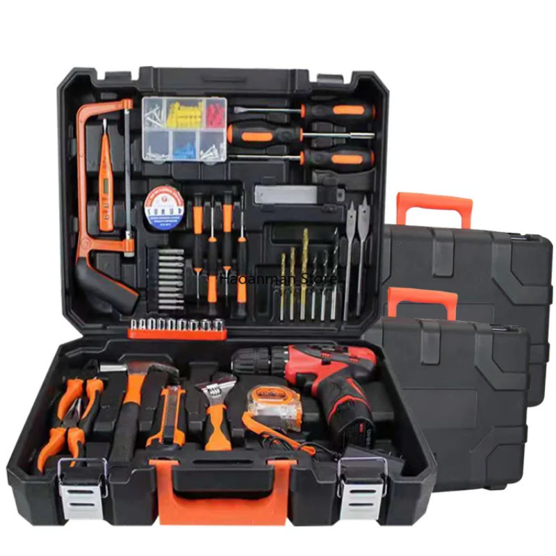 Household Hardware Kits Lithium Electric Drill Sets Car Repair Tools Hand Tools Specialist Engineer