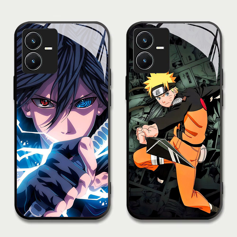 TS-84 Uzumaki Naruto HD Glass Casing สําหรับ VIVO Y22 Y35 Y75 Y28 Y22S V25 Y55 iQOO Z6