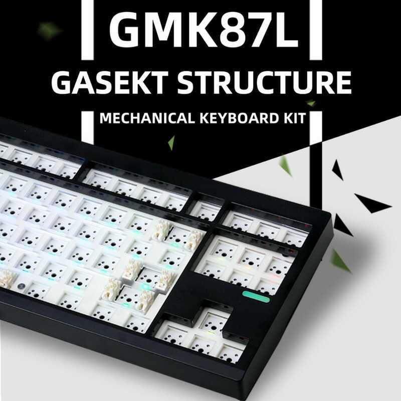 ZUOYA GMK87-L ชุดคีย์บอร์ดเชิงกล DIY ที่กําหนดเองสามโหมดรองรับปลั๊กร้อน RGB Backlight
