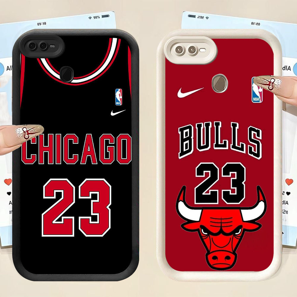 YS-43 Chicago Bulls NBA เคสกันกระแทกสําหรับ OPPO A7 F7 A12s A12 F9 A5S Realme 2 Pro