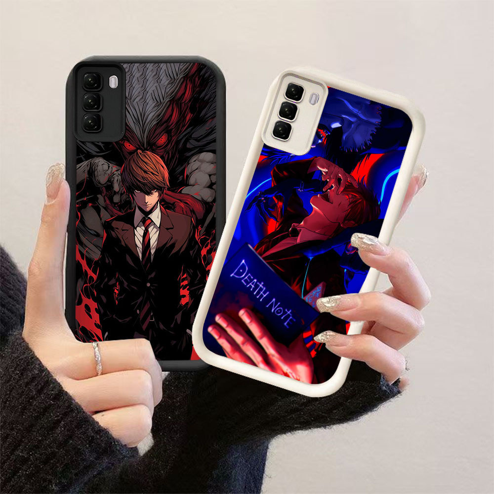 HK-47 Suspenseful Death Note กันกระแทกสําหรับซิลิโคนสีดําและสีขาว ITEL Infinix Tecno Spark HOT RS4 4