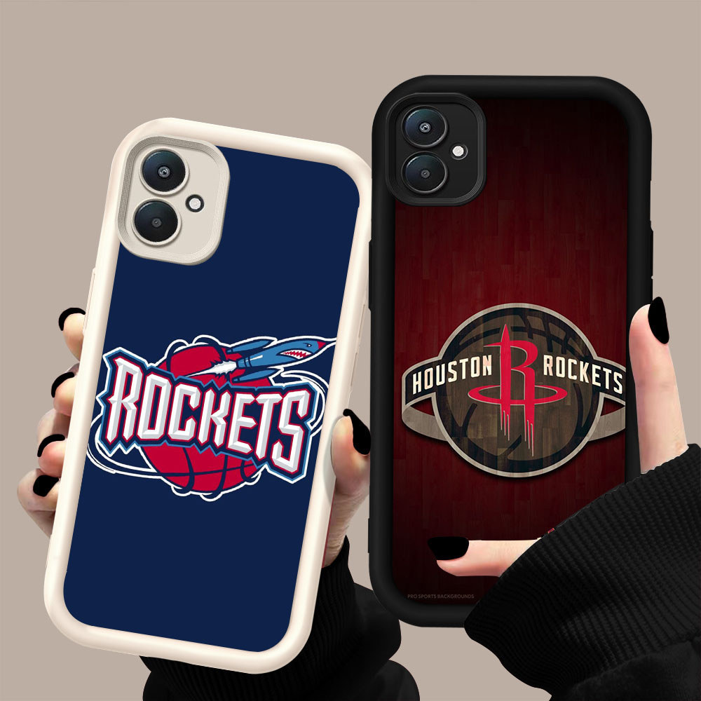 HK-45 Rockets บาสเกตบอล Club ปลอกกันกระแทกสําหรับซิลิโคนสีดําและสีขาว Xiaomi Poco C65 13T 14T C71 14