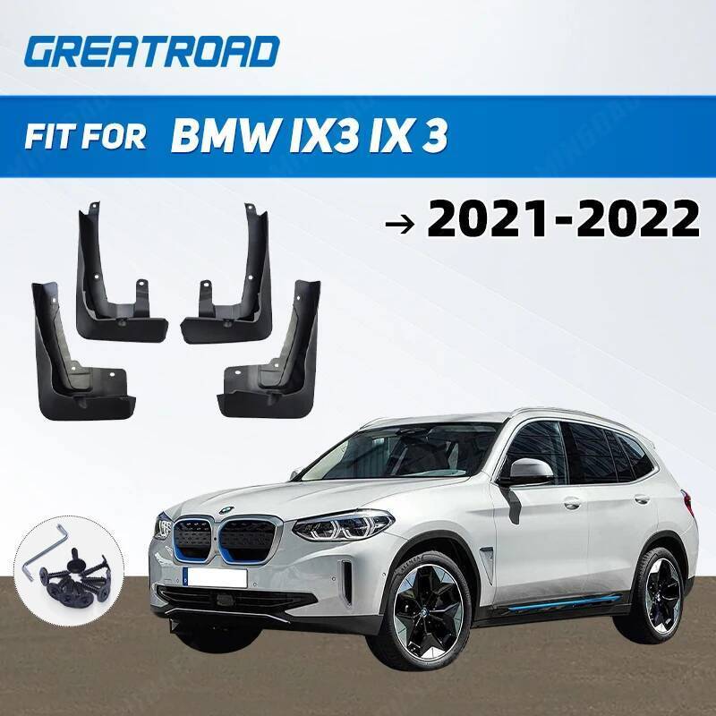 4xโคลนFendersสําหรับBMW IX3 IX 3 2020 2021 2022 ไฟฟ้า IX3 Mud Flaps splash Guards Fenders Mudguard M