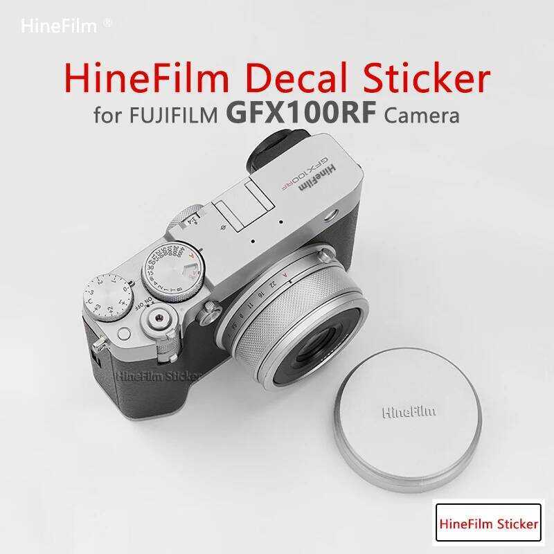 ▥ Hinefilm ผิวสําหรับ Fuji Gfx100rf โปร่งใสสติกเกอรกล้อง Gfx100 RF Clear กล้องผิวสําหรับ Fujifi