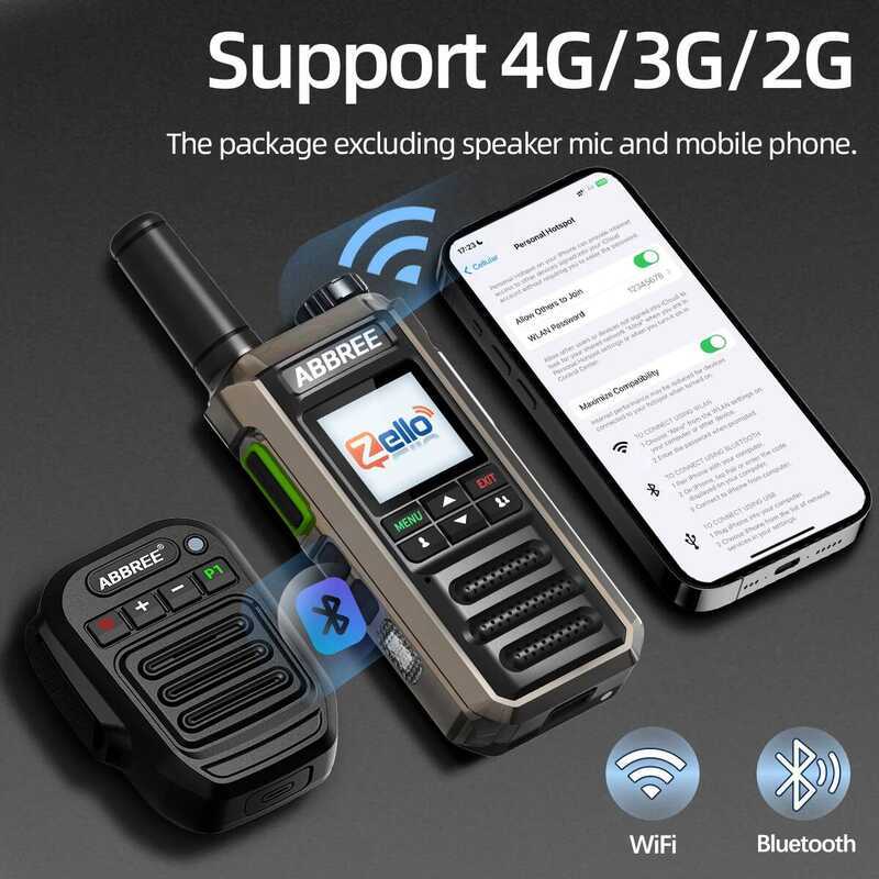 ۞  Gp-18 2G/3G/4G Zello Walkie Talkie Dual ซิมการ์ดสล็อต Global POC Android Bluetooth WIF