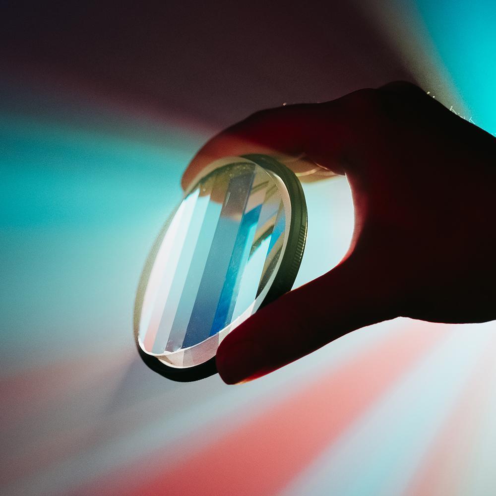 การถ่ายภาพ Foreground Blur Special Effect Filter 77 มม.Foreground Blur Linear Glass Prism SLR อุปกรณ์ถ่ายภาพ