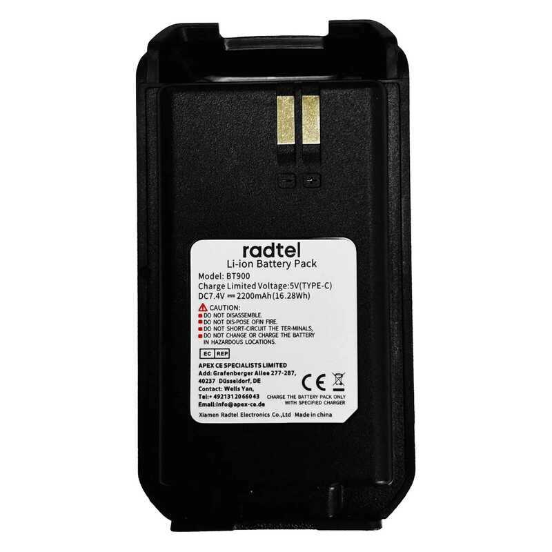 ▥ แบตเตอรี่ Li-Ion 2200Mah สําหรับ Radtel Rt-900 2-Way HAM วิทยุ Walkie Talkie REPLACEMENT Char