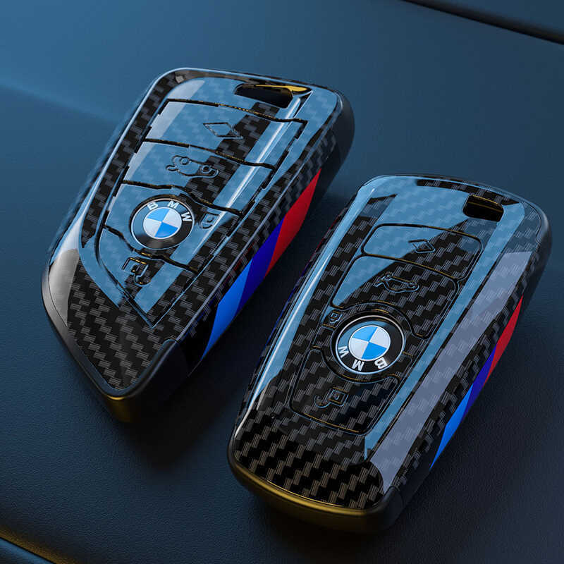 เหมาะสําหรับ BMW 1 Series 3 Series 5 Series เคสกุญแจคาร์บอนไฟเบอร์ x1/x2/x5 Feng BMW เคสกุญแจ