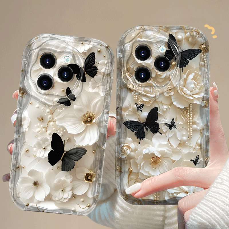 ปลอกสําหรับ Infinix HOT 40 Pro TECNO TEChno Spark 20 Pro แฟชั่นหรูหราน่ารักน่ารักดอกไม้สวยการ์ตูน 2D