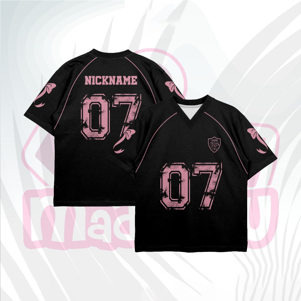 (ชื่อและหมายเลขที่กําหนดเองฟรี) Snow Ghost Black Pink Womens/Mens Jersey,
