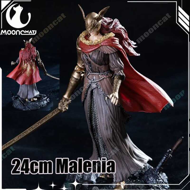 C 24Cm ELDEN RING Figure Malenia Blade Of Miquella Anime Figure Valkyrie Fig Model Pvc Statue Doll