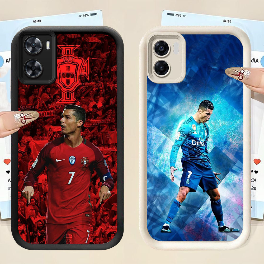 YS-46 CR7 Ronaldo เคสกันกระแทกสําหรับ OPPO A57 A36 A57e A57s A96 A77s A77 A76 Realme 9i C33