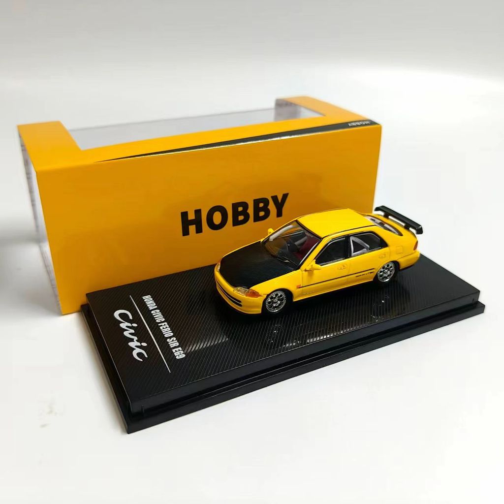 HOBBY 1: 64 HONDA HONDA CIVIC FERIO SIR EG9 โมเดลรถจําลองโลหะผสมตกแต่งรุ่น Limited Edition