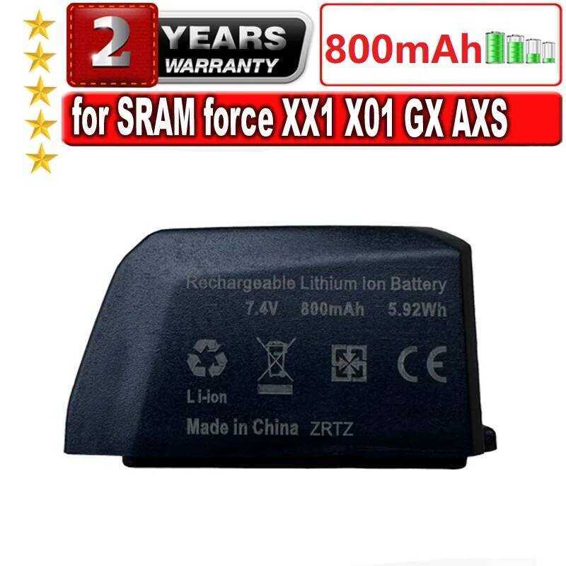 800mAh แบตเตอรี่ สำหรับ SRAM force X01 XX1 GX AXS สีแดงดำ axs etap ระบบอิเล็กทรอนิกส์ไร้สาย ความเร็ว