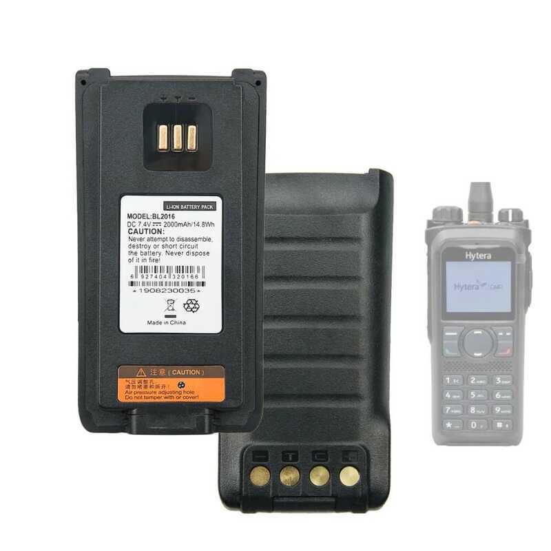۞ แบตเตอรี่ลิเธียมไอออน HYT Bl2016 7.4V 2000Mah สำหรับวิทยุสื่อสาร Hytera Pd982 Pd980 Pd985 Pd9