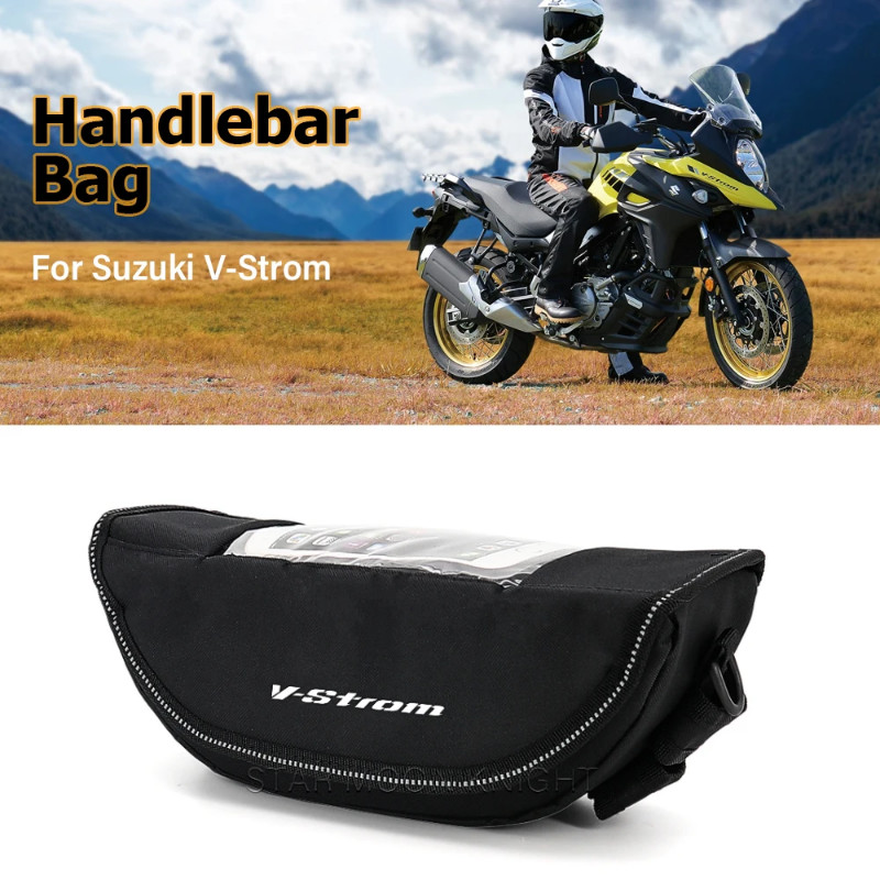 Handlebar Bag For Suzuki 1000 650 250 DL1050 DL1000 DL650 DL250 Portable Storage Waterproof Phone B