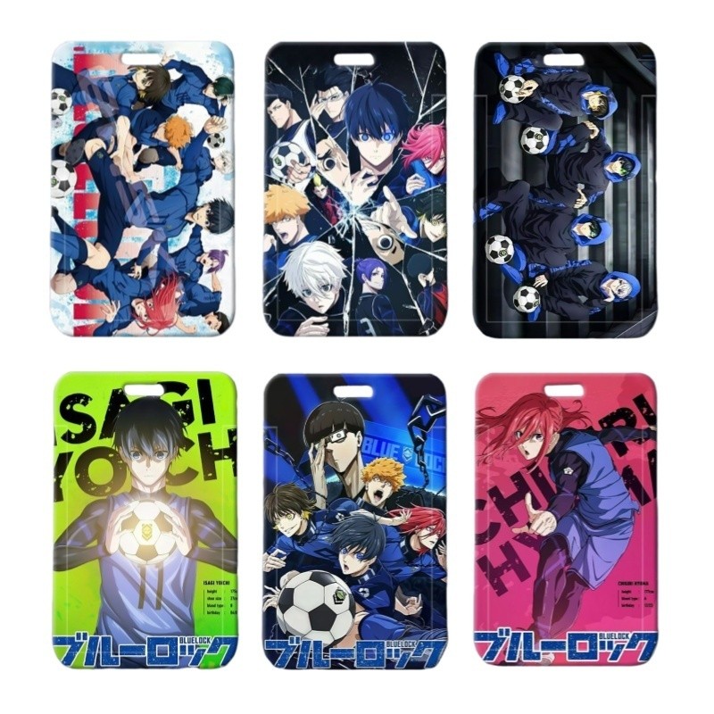 Anime Blue Lock Card Holder Protect Cover Case Isagi Yoichi Nagi Seishiro Rin Itoshi Business Credit