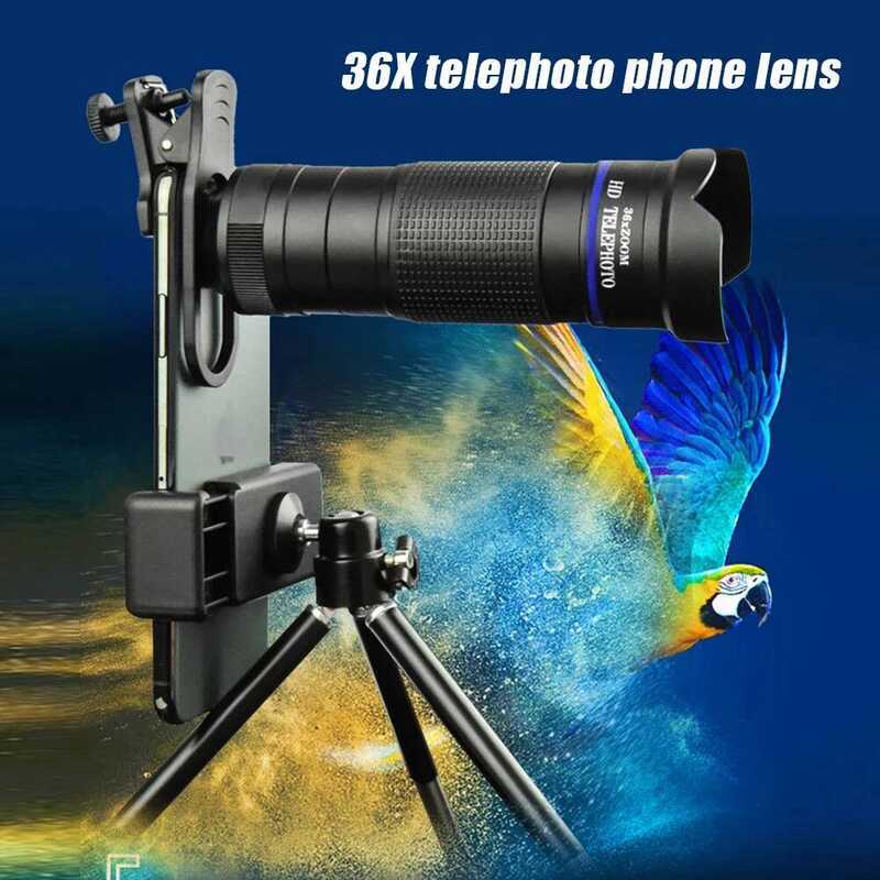 C Telecope Zoom Ro Fisheye 4In1 Wide Angel Lens Kit Phone Camera Lens 36X Telephoto For Cellphone I